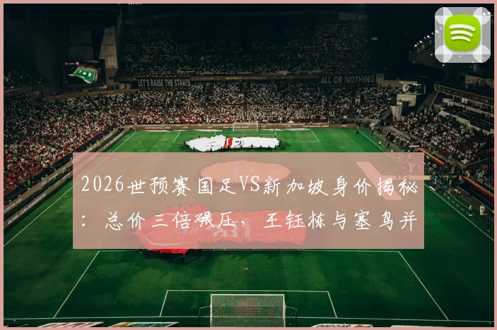 2026世预赛国足VS新加坡身价揭秘：总价三倍碾压，王钰栋与塞鸟并列身价最高球员